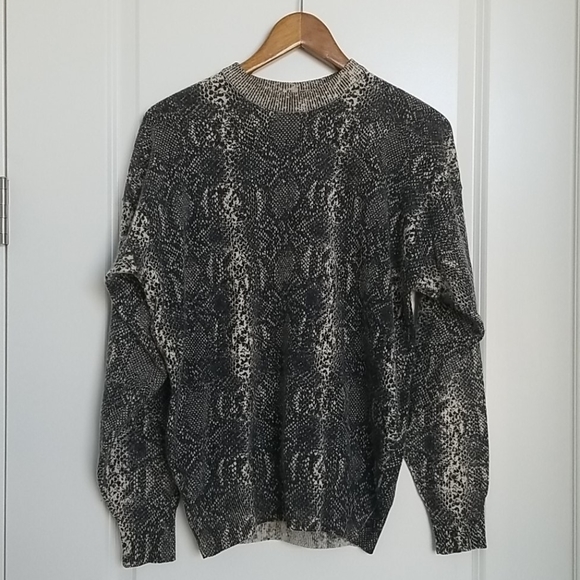 Krizia Maglia Vintage Knit Snakeskin Sweater - Picture 1 of 4